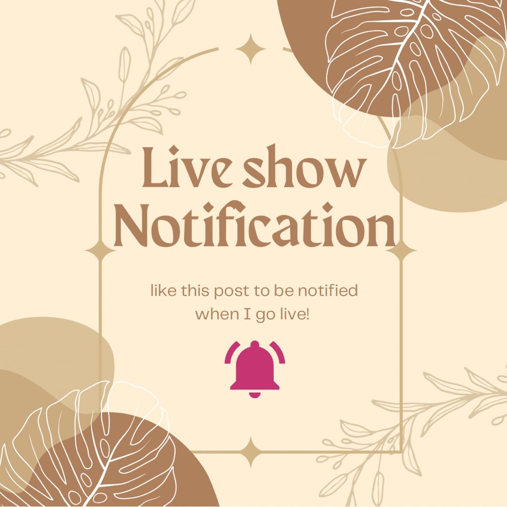 LIVE SHOW NOTIFICATION